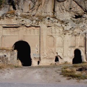 Ancient rock-cut church near Belisırma village, Cappadocia