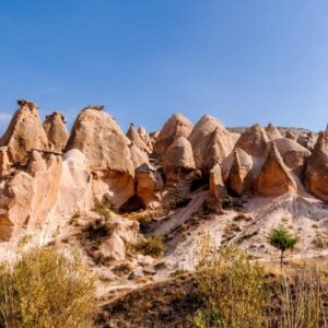 Rock formations in Devrent Valley, a surreal landscape in Cappadocia
