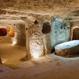 Mysterious underground passageways in Derinkuyu, Cappadocia