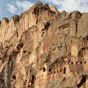 Historic rock-cut monasteries in Soganli Valley, Turkey