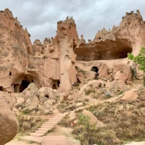 Zelve’s abandoned cave village, a historic site in Cappadocia