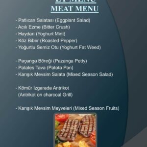 sunset bosphorus cruise dinner menu