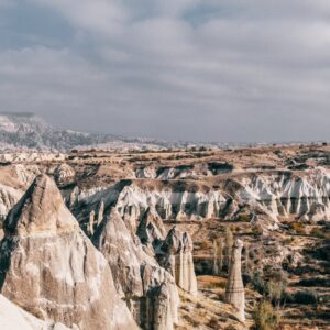 Cappadocia’s valleys glow under the rising sun