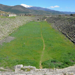 Walk through the impressive Roman stadium of Aphrodisias