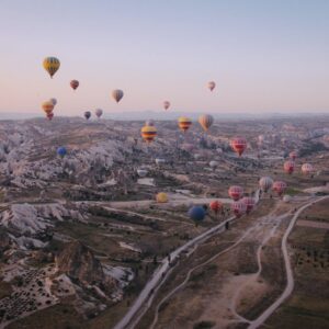 Colorful balloon rides across Cappadocia’s valleys