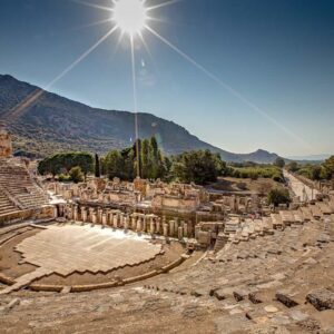 Admire the stunning architecture and ruins in Ephesus, a true historical gem