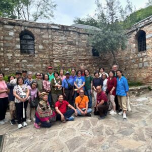 Visitors experience the spiritual significance of the House of the Virgin Mary in Ephesus