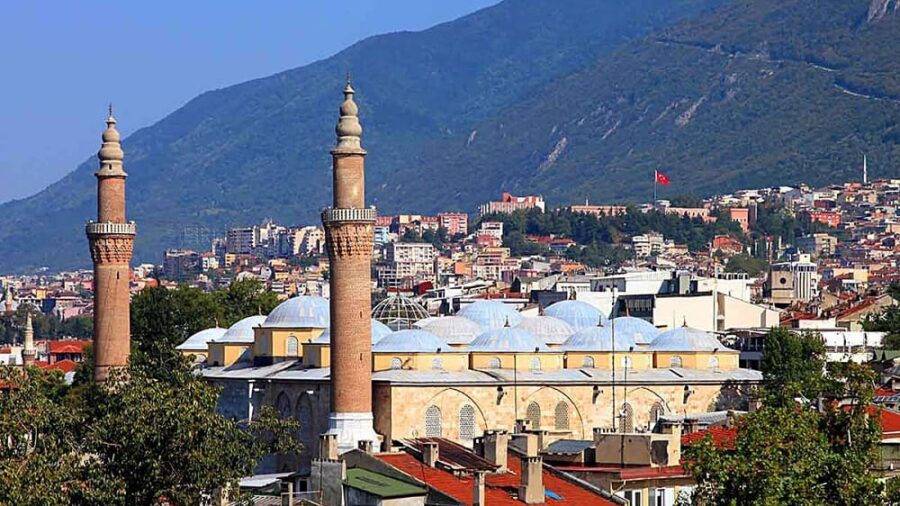 A city of thermal baths, mosques, and mountain views.